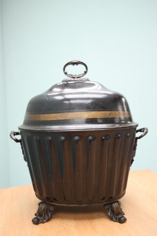 Georgian Antique Toleware Coal Purdonium.