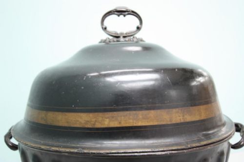 fig 2. Georgian Antique Toleware Coal Purdonium.