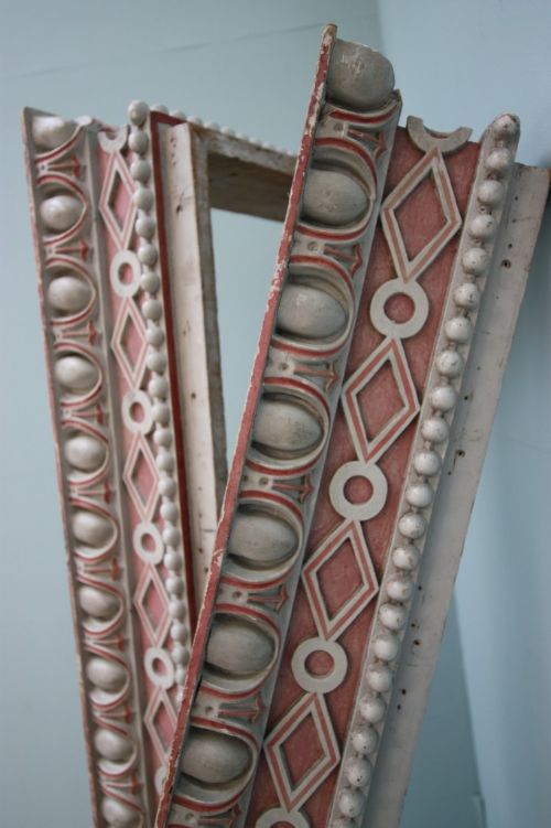 Pair of English Regency Antique Curtain Pelmets.