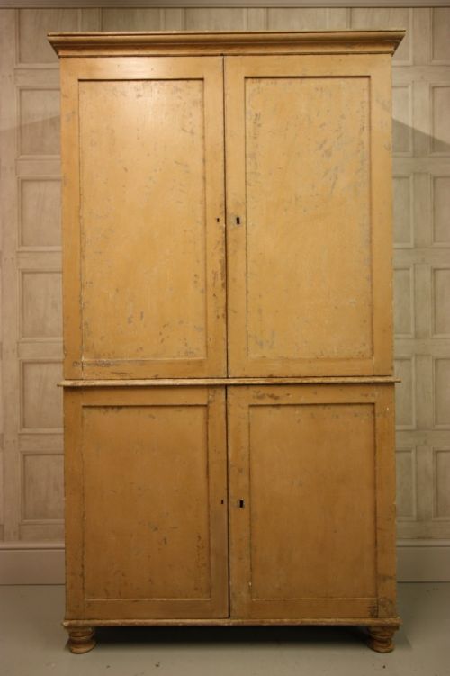 Regency English Antique Pine Cupboard.