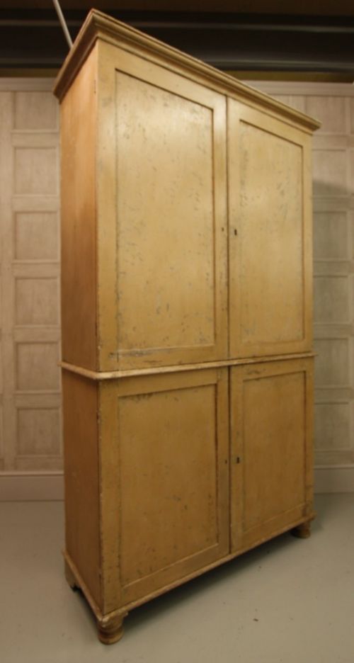 fig 1. Regency English Antique Pine Cupboard.