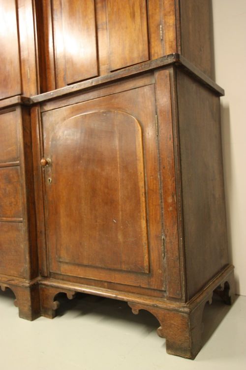 fig 3. Fine Georgian Antique Oak Housekeepers Cupboard.