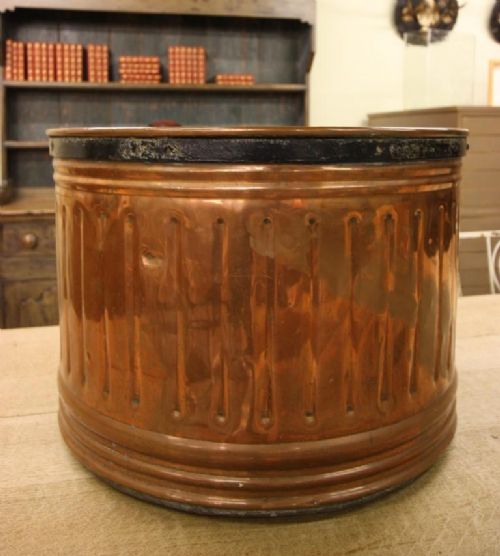 19th Century Antique Copper Planter/ Log Bin.