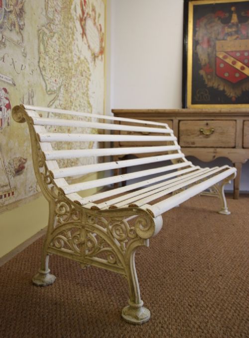 Antique Coalbrookdale Cast Iron Garden Bench