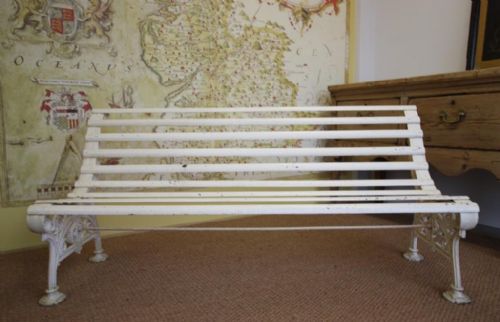 fig 2. Antique Coalbrookdale Cast Iron Garden Bench