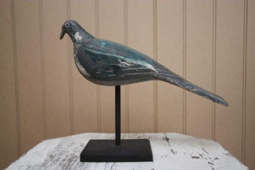 Original 19th Century Antique Decoy Pigeon.