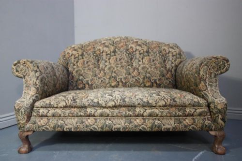 Shapely English Antique Sofa.