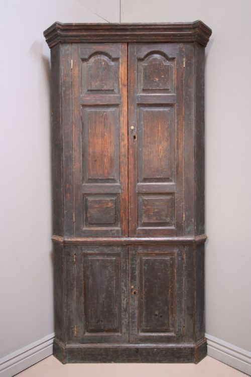 Original Georgian Antique Corner Cupboard