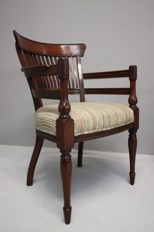 fig 1. Pair of Godwin Antique Armchairs by James Peddle.