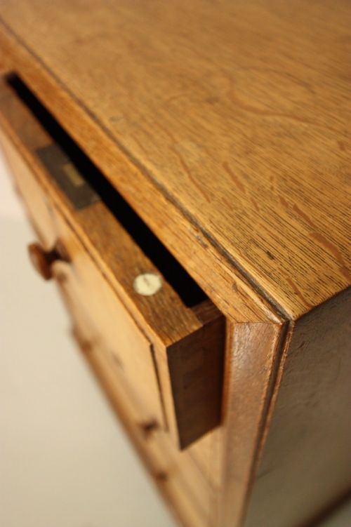 fig 2. 1920's Heals Oak Chest of Drawers.