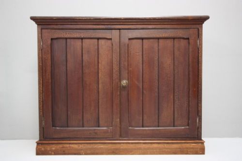 Useful Antique Pine Sunday School Cupboard/bookcase.