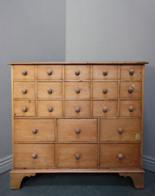 Antique Pine Apothecary Chest of Drawers.