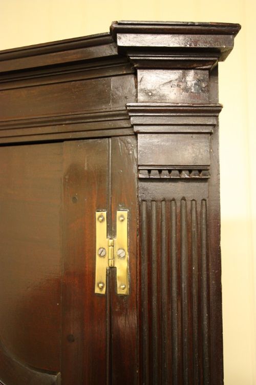 fig 2. Georgian Antique Walnut Corner Cupboard.