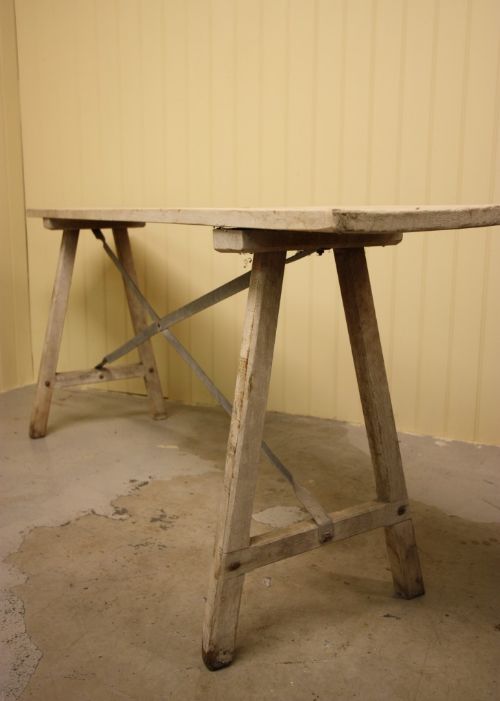 fig 1. Antique Bleached Oak & Sycamore Side Table.