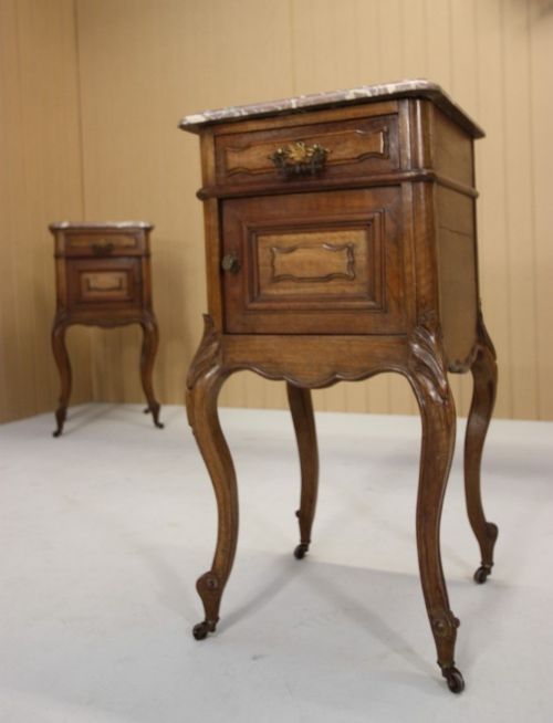 Superb Pair of French Antique Bedside Cabinets
