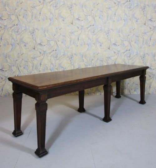 English Antique Mahogany Window Seat/side Table.