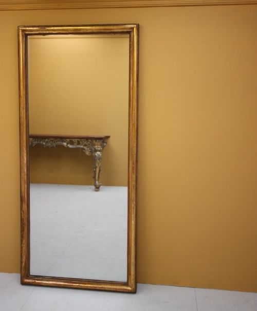 fig 1. Impressive Rectangular Antique Gilt Mirror