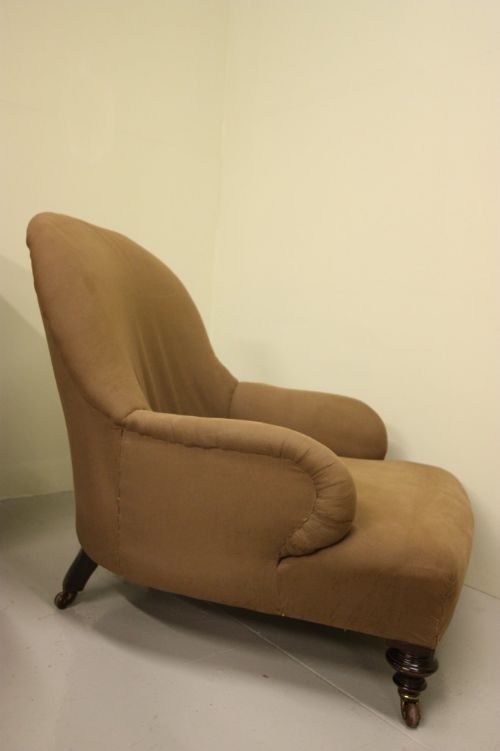 Deep Seated English Antique Armchair