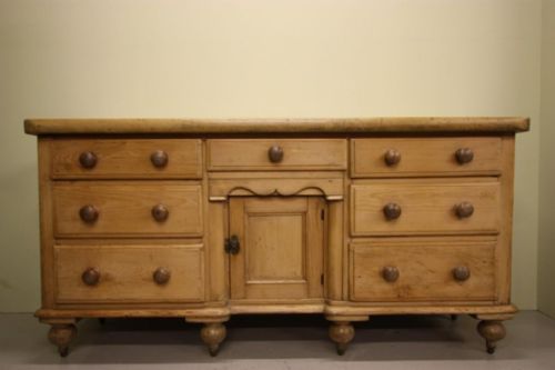 19thc Antique Pine Kitchen Dresser Base