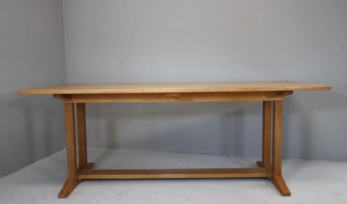 fig 1. Edwardian Antique Oak Refectory Table.