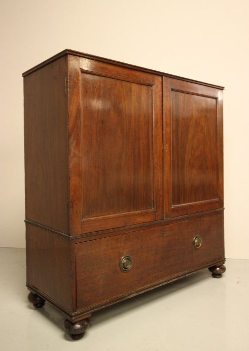 fig 1. Georgian Antique Mahogany Cupboard