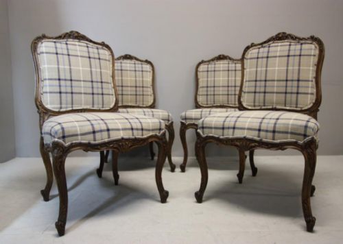 Set of 4 French Antique Dining Chairs