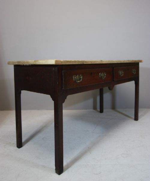Georgian Antique Oak Dresser Base/low Boy