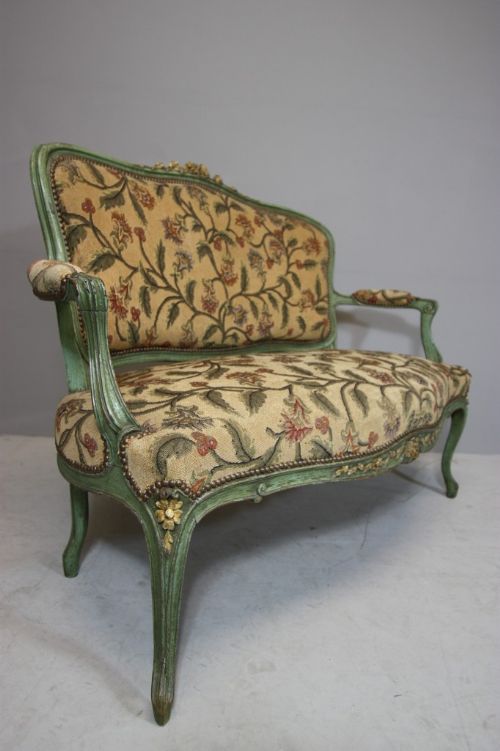 French Antique Open Sofa/settee