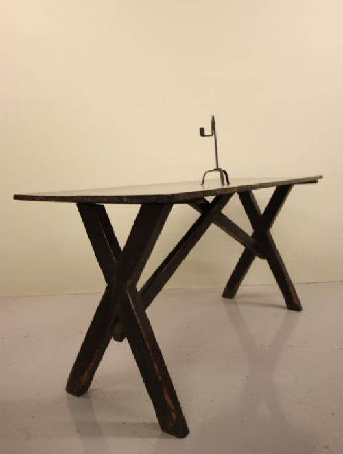 fig 1. Antique Mahogany & Pine Tavern Table