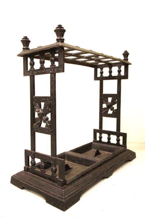 English Antique Cast Iron Stick Stand.