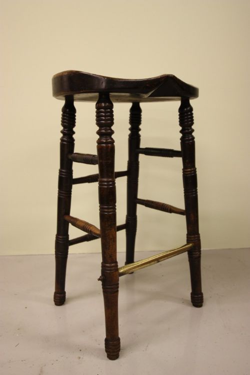 Tall 19th Century Antique Clerks Stool/seat.