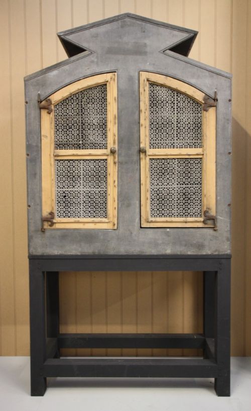 Unusual Welsh Antique Slate Food Cupboard