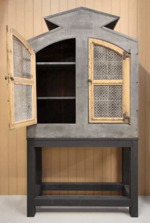 fig 1. Unusual Welsh Antique Slate Food Cupboard