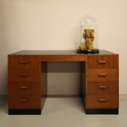 English Antique Art Deco Writing / Computer Desk
