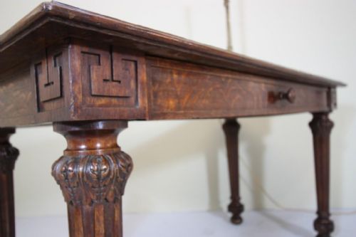 fig 2. English Antique Oak Writing Desk.