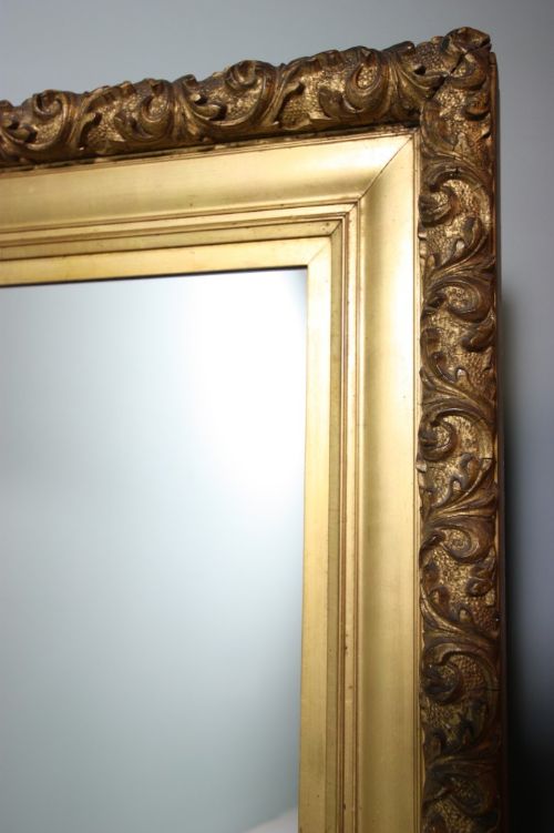fig 1. Georgian Antique Gilt Framed Mirror.