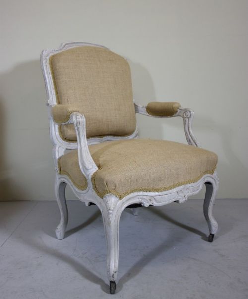 fig 1. Pair of Original Antique Fauteuil Armchairs.