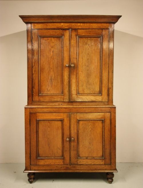Antique Oak Camarthenshire Food Cupboard.
