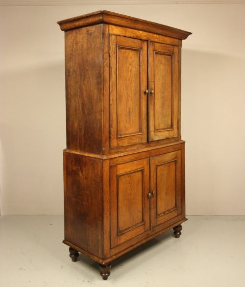 fig 1. Antique Oak Camarthenshire Food Cupboard.