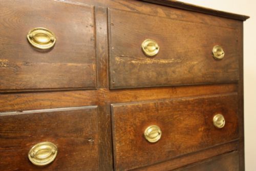 fig 2. Georgian Antique Oak Mule Chest.