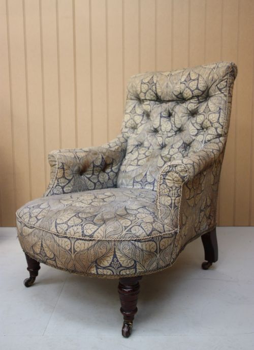 English Comfortable Antique Armchair