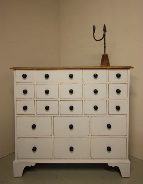 Antique Pine Apothecary Chest of Drawers