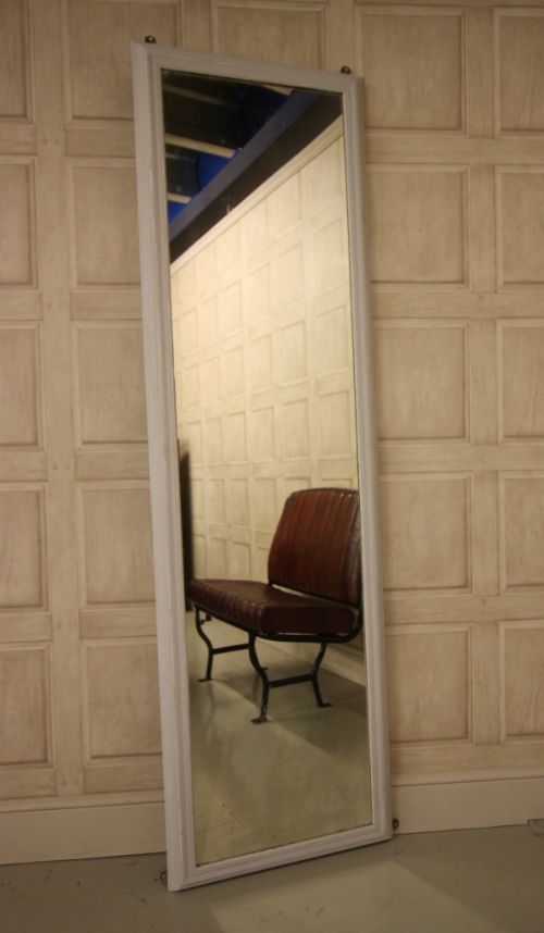 Tall Antique Architrave Mirror.