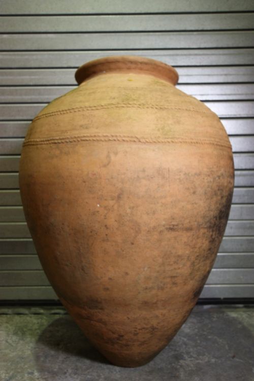 fig 1. Huge 4ft High Antique Spanish Terracotta Urn