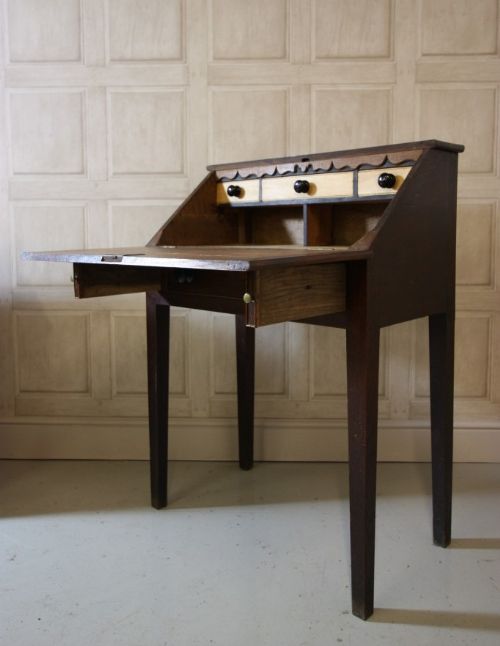 Georgian Antique Oak Writing Bureau.