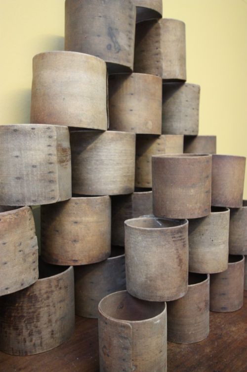 Collection of 30 French Antique Cheese Moulds