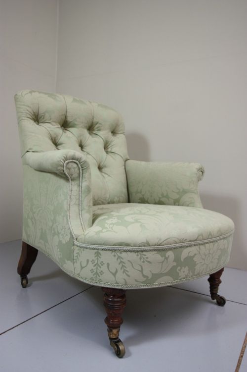Howard & Sons Antique Upholstered Armchair
