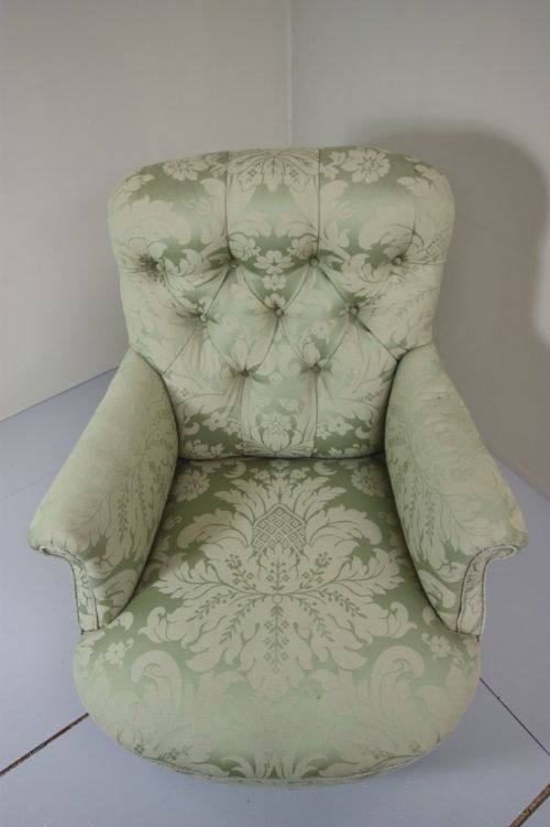 fig 2. Howard & Sons Antique Upholstered Armchair