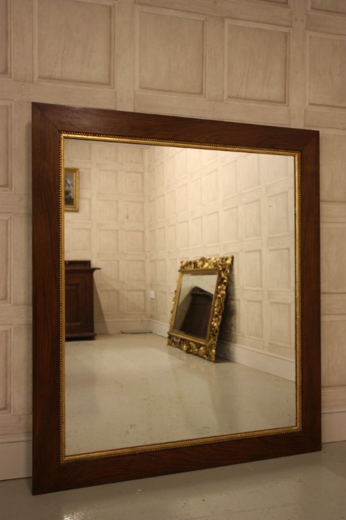 19th Century Antique Rosewood & Gilt Mirror