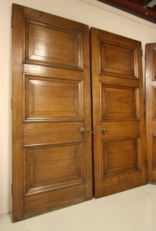 fig 2. Set of Ten 19th Century Antique English Oak Doors.